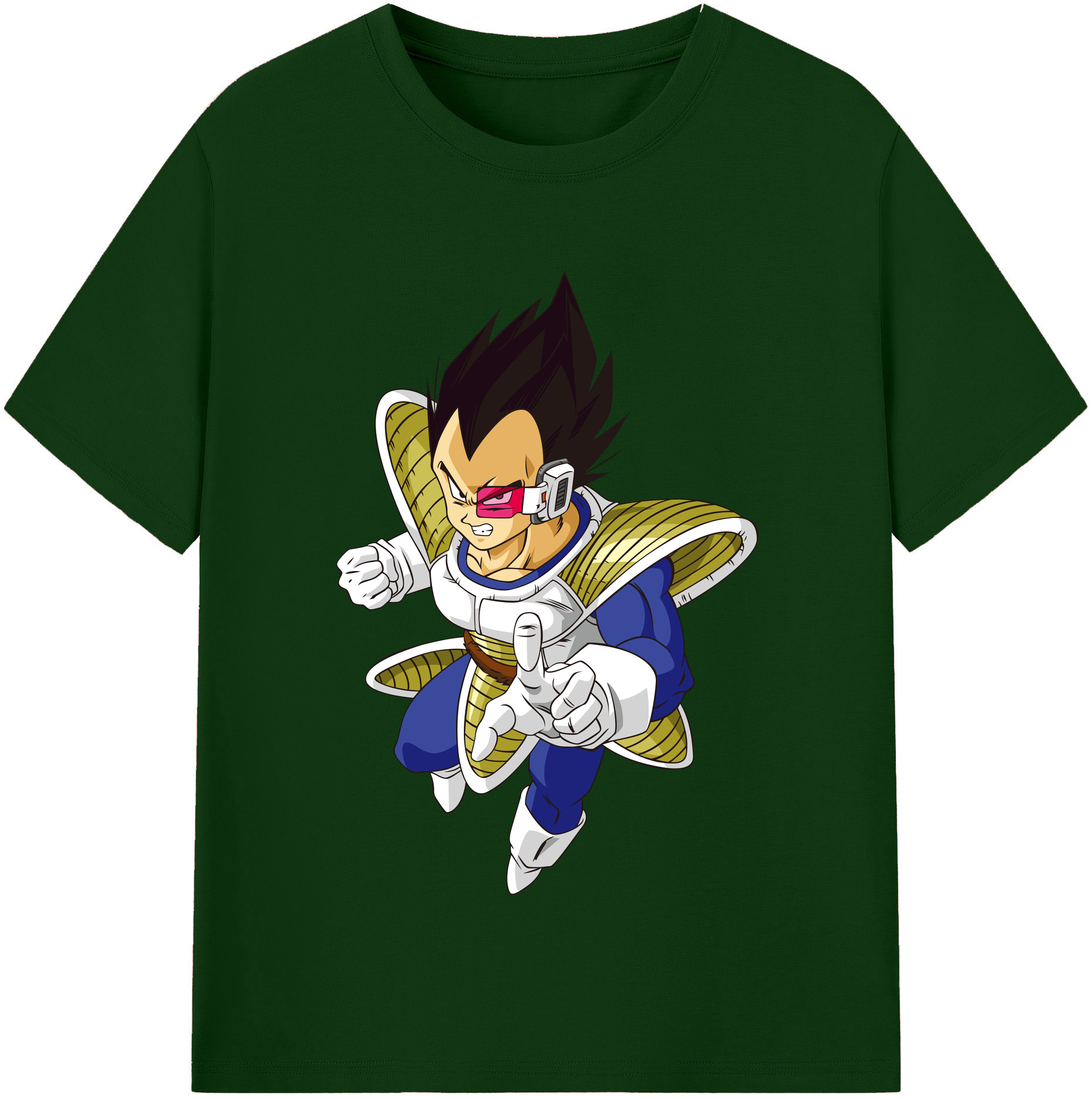 （画像用） ドラゴンボール ベジータ四世（Bejīta Yonsei）DRAGON BALL Vegeta IV 綿100％半袖Tシャツ（フロントプリント）
